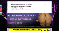 Desktop Screenshot of knullkontaktnu.com